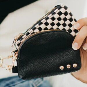 NWT Woven Patchwork wristlet